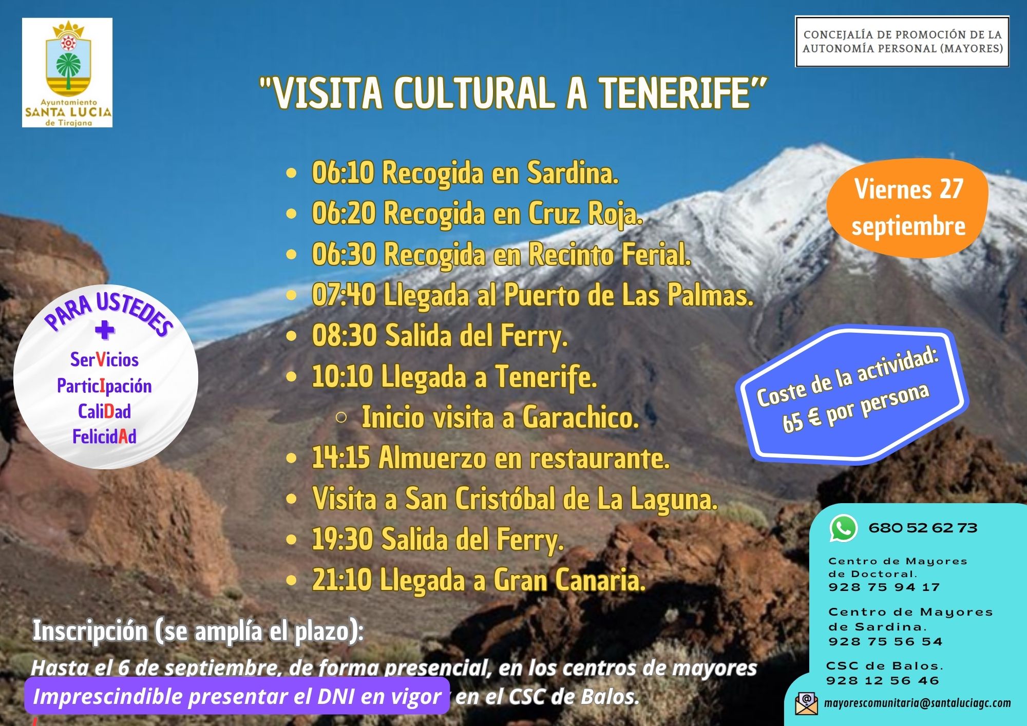 Ampliación Visita Tenerife